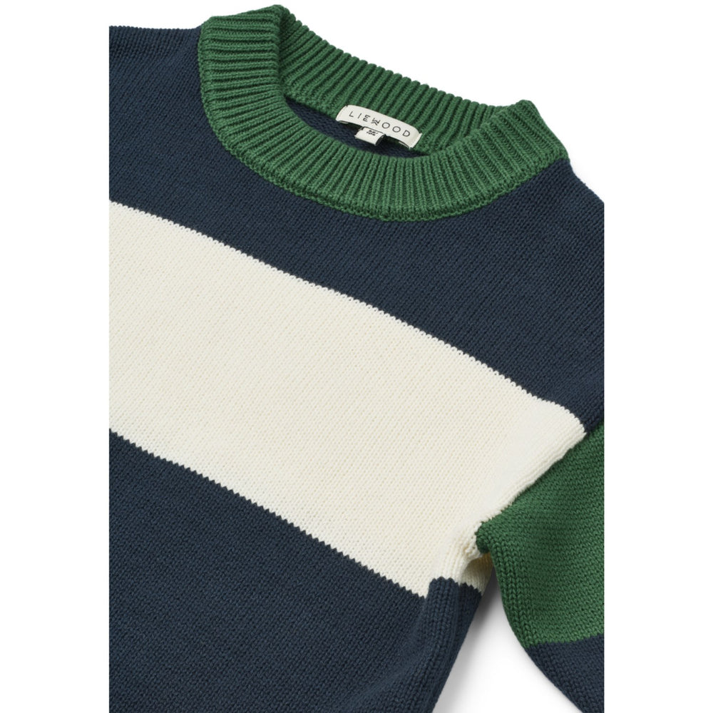 Køb LIEWOOD Classic Navy Multi Mix Orlane Stripe Strik Jumper