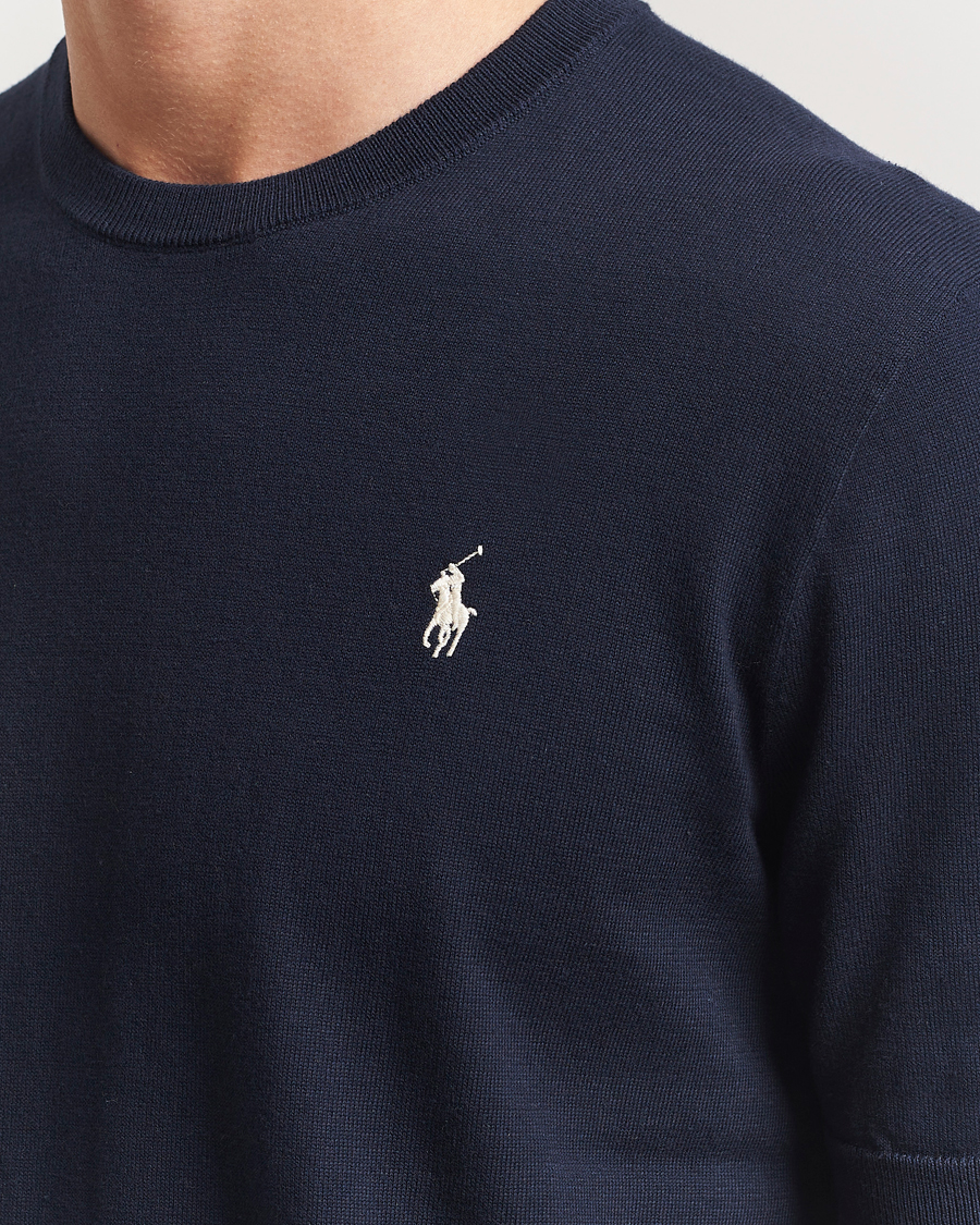Polo Ralph Lauren Knitted Short Sleeve Tee Hunter Navy