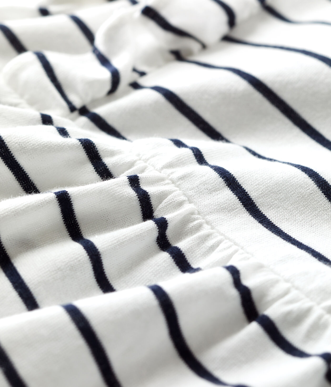 Robe manches courtes rayée en jersey bébé