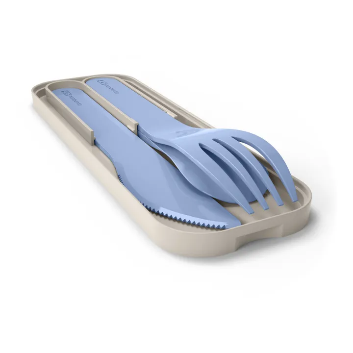 Monbento Couverts biodégradables MB Pocket Color | Bleu pâle