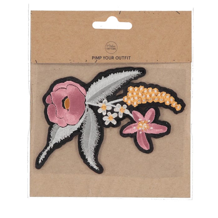 Atelier Veritas-Patch bloemen 10x13cm