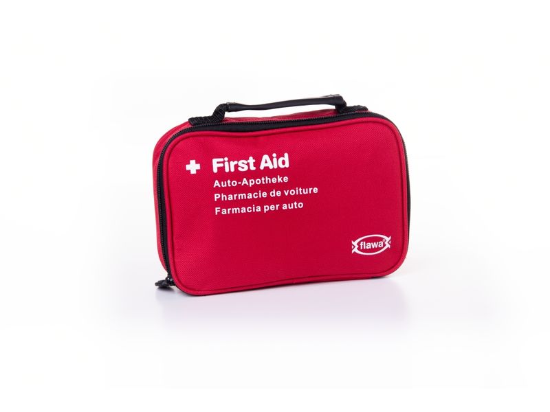 FLAWA Auto-Apotheke Mini Bag Etui rot Notfallausrüstung
