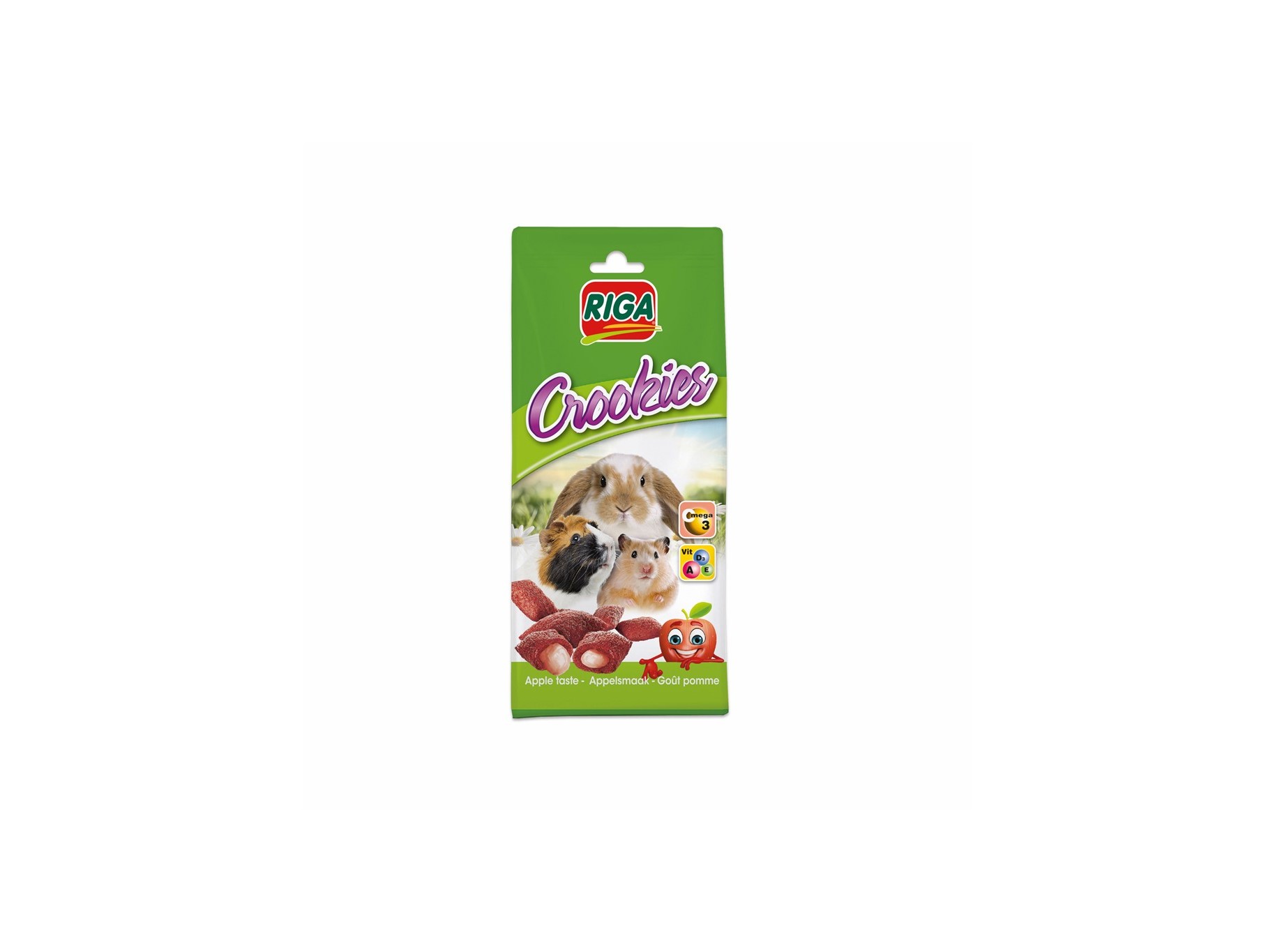 SNACK ROEDORES RIGA CROOKIES MAÇÃ 50G