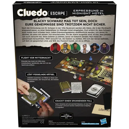 Hasbro Cluedo Escape - Erpressung im Midnight Hotel