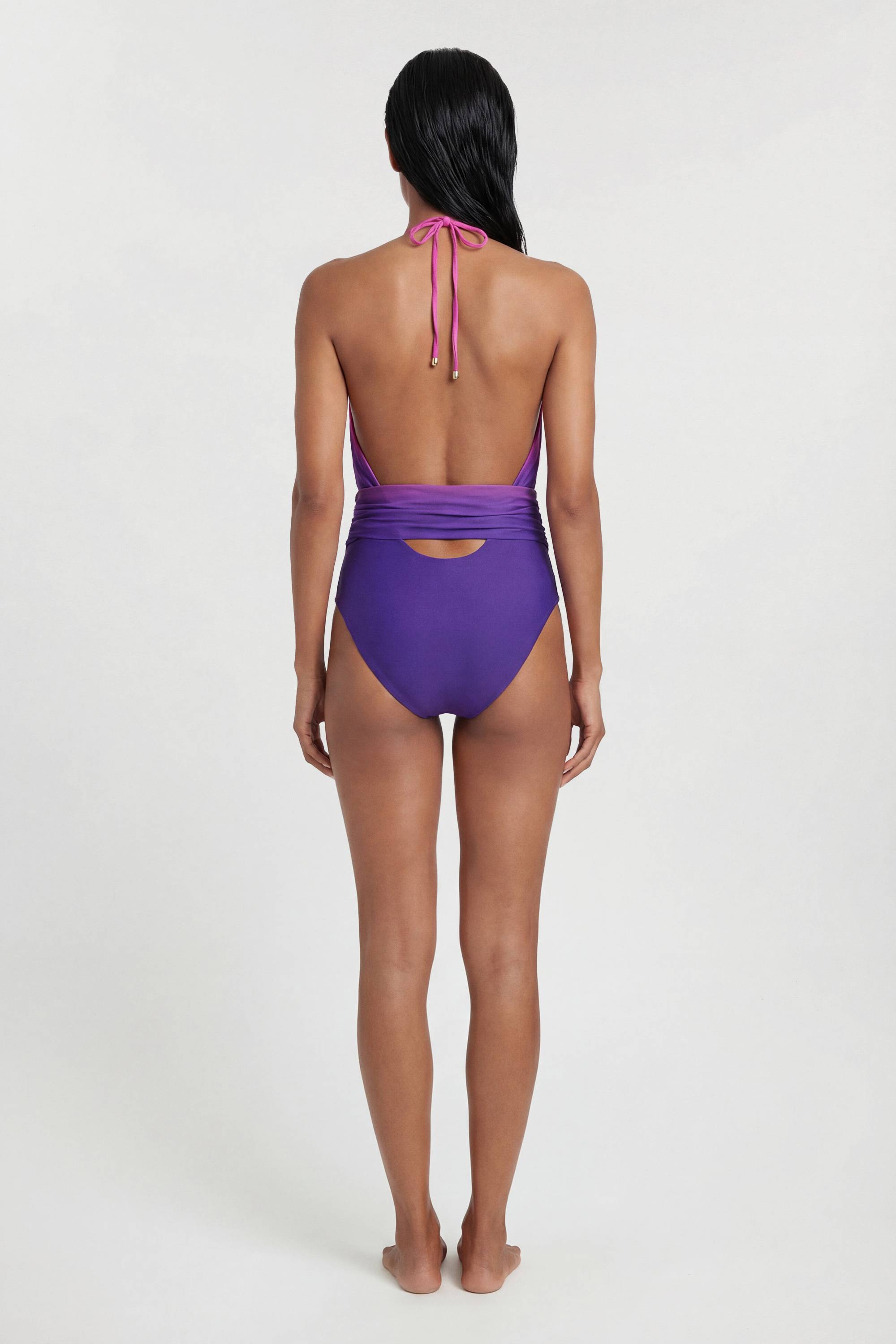 KarenMillen Maillot De Bain Échancré À Dégradé Ombré