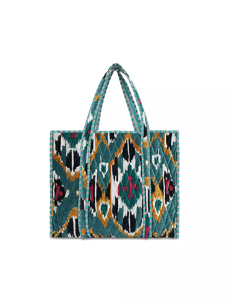 CONSCIOUS YOGA COLLECTIVE Tasche - Shopper VELVET IKAT SHOPPER grün