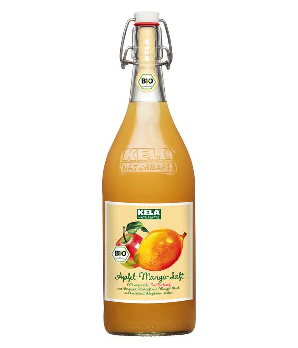 KELA Apfel & Mango 100 % Bio-Fruchtsaft, 1 L