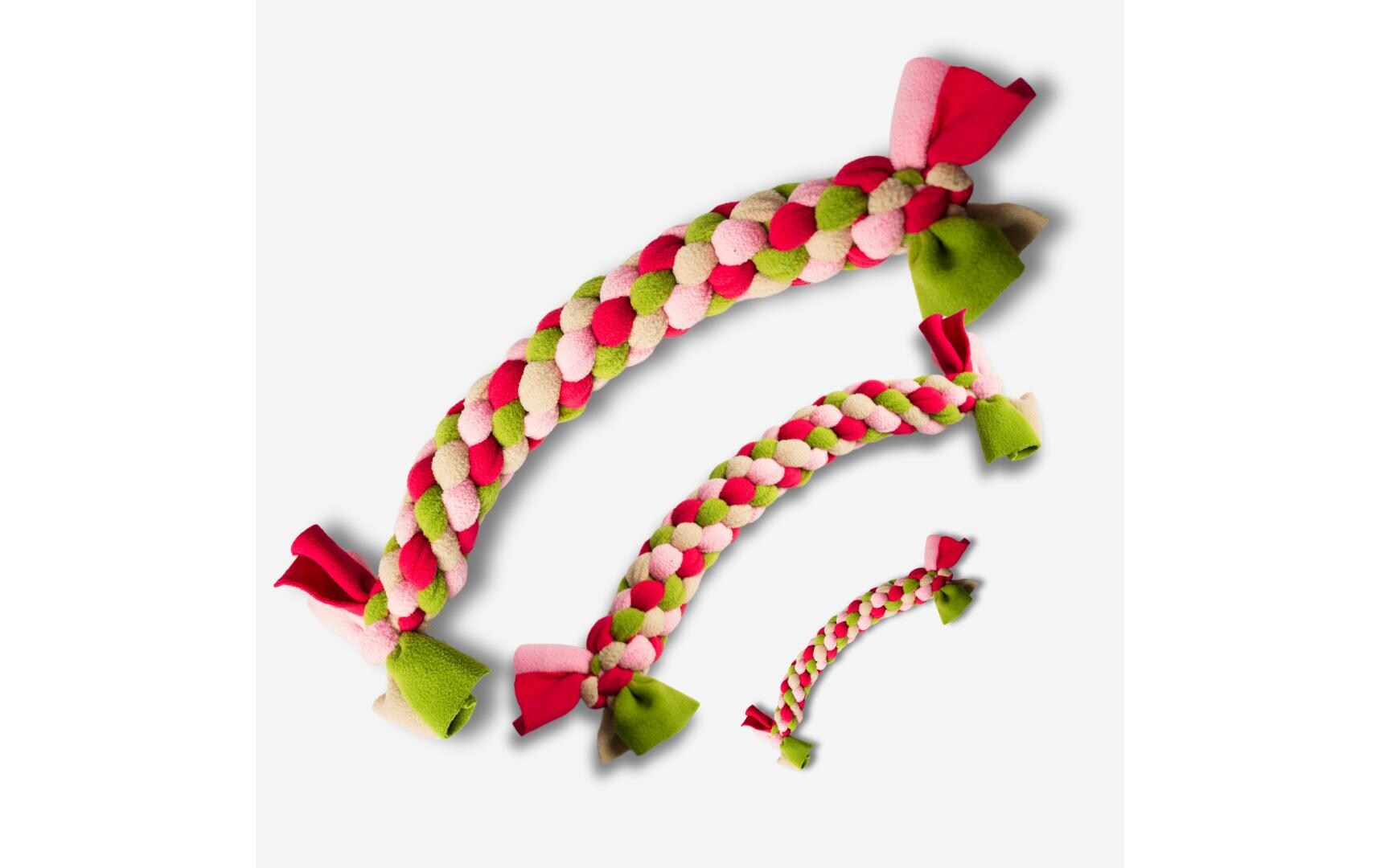 Hunde-Spielzeug Knauder's Knötli, Rose/ pink SHandgefertigte Spiel- und Spassgarantie