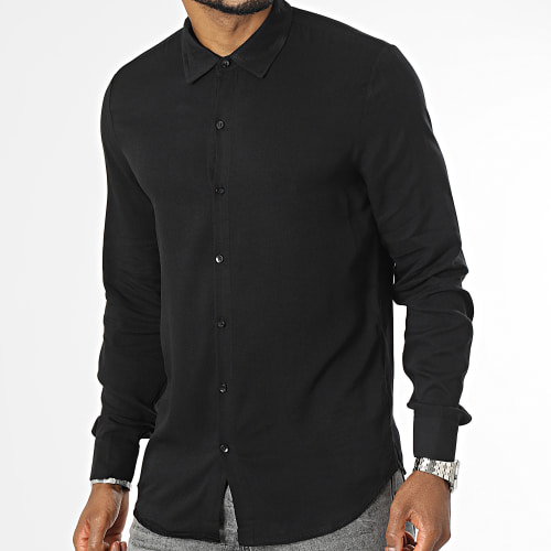 Chemise Manches Longues Noir