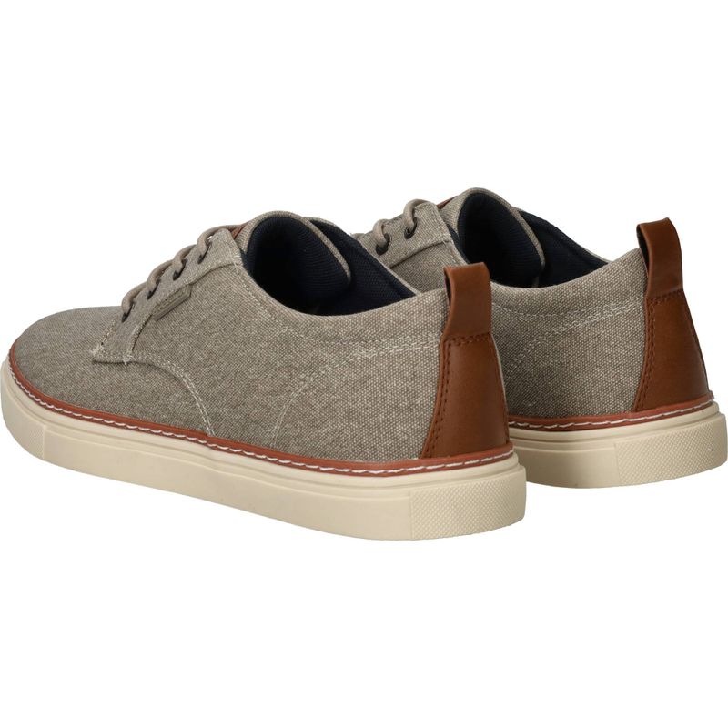 PS Poelman Canvas Veterschoenen Beige Heren