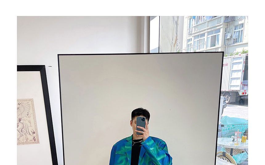 Orungeetun - Hoge taille print rechte broek