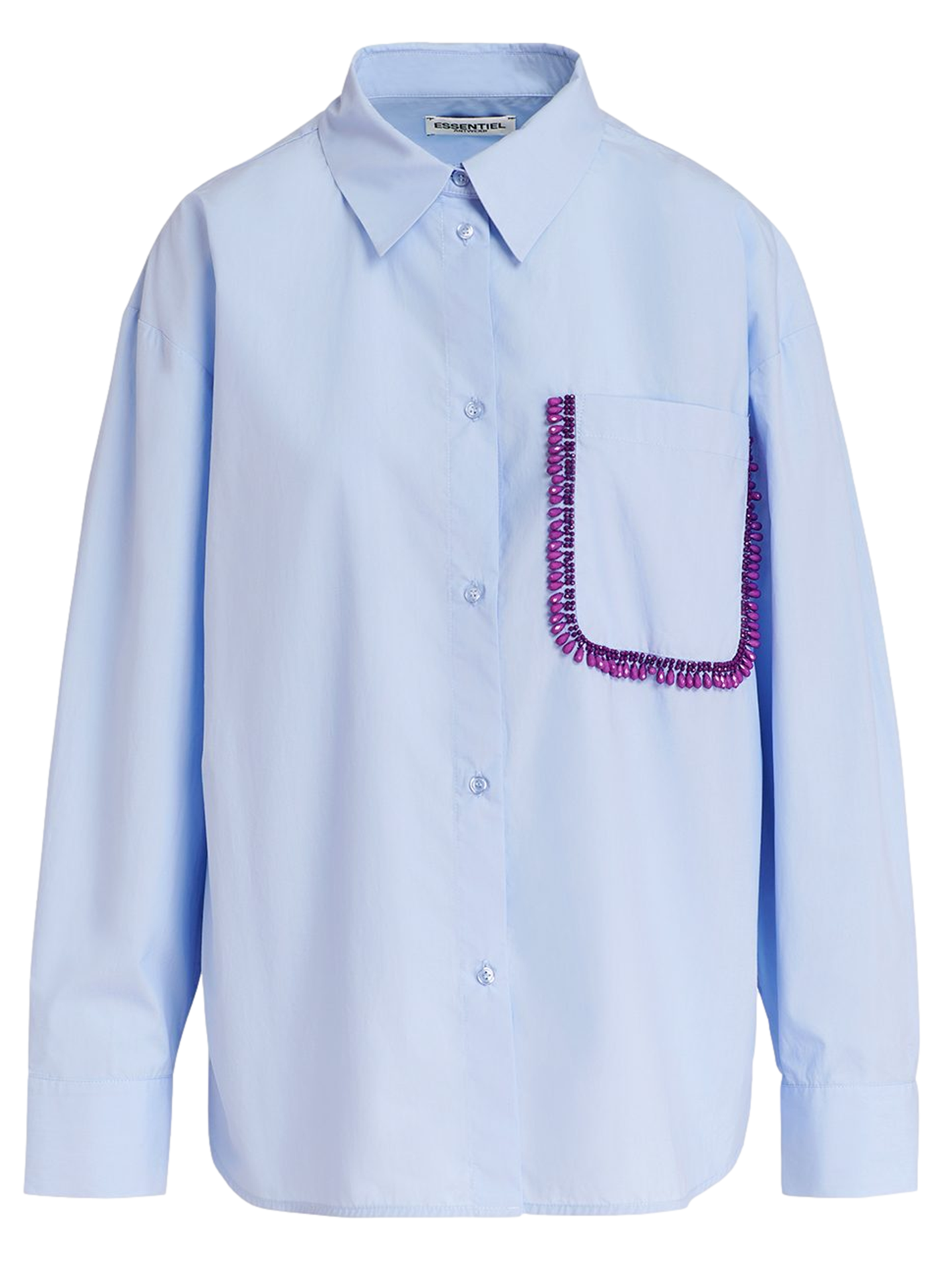 GET - Chemise col classique en coton | Bleu