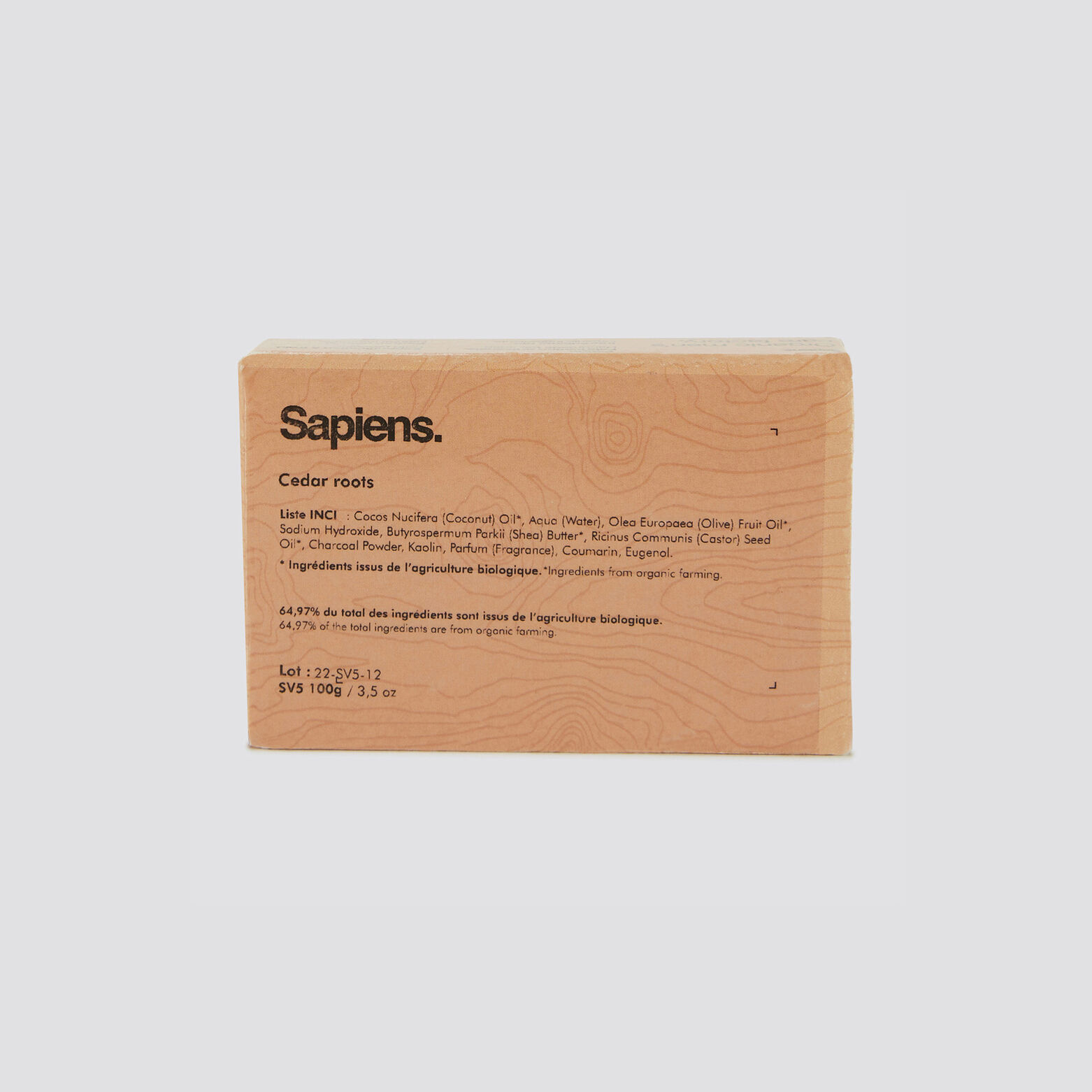 Savon solide cedar roots Multicolore