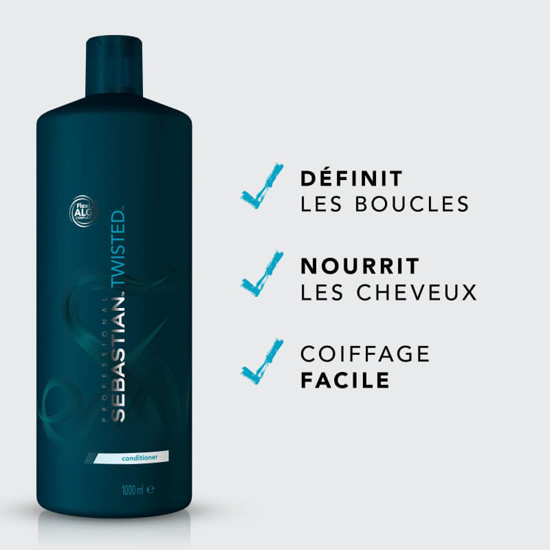 Conditionneur cheveux bouclés Twisted Elastic Detangler Sebastian 1L