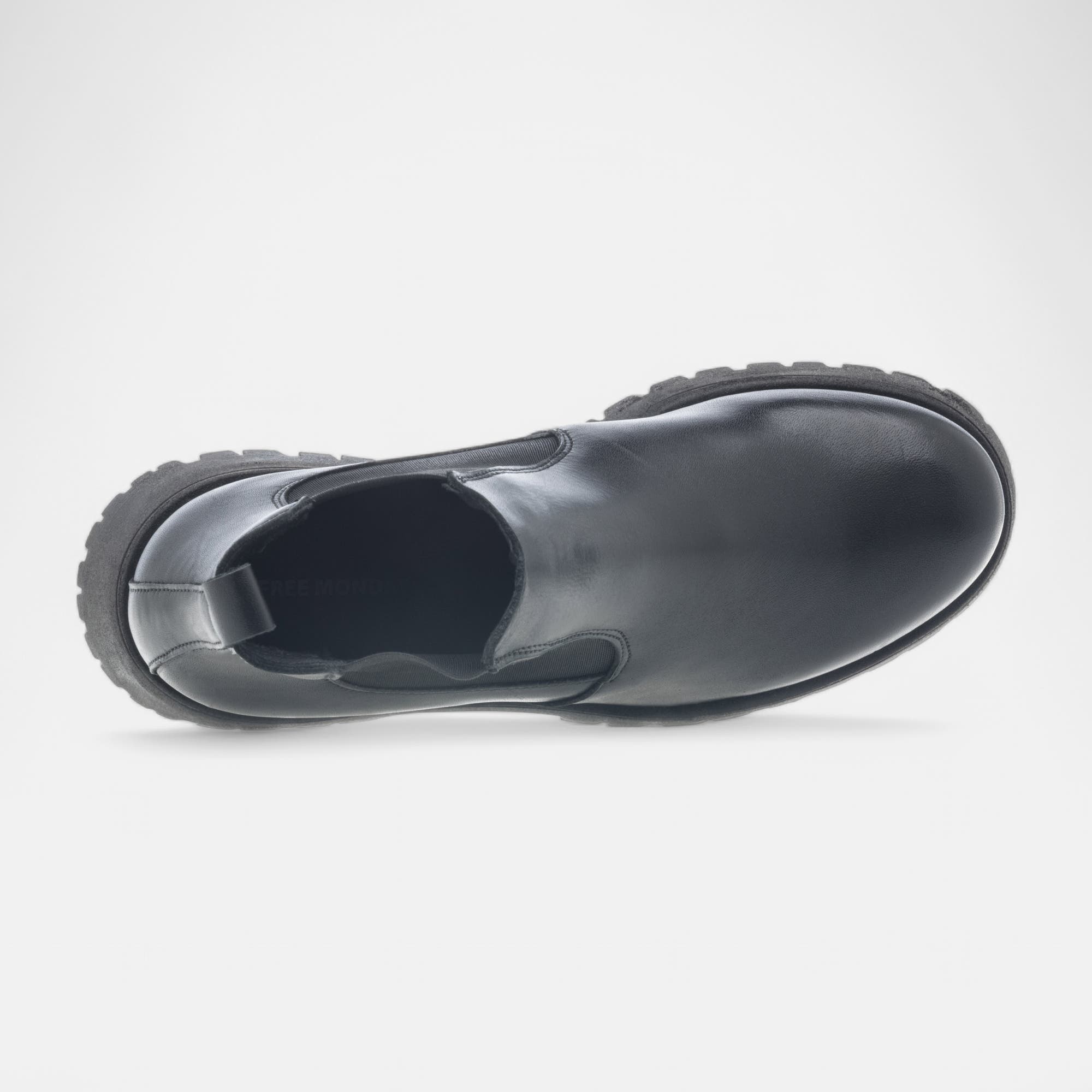 Boots chelsea Femme en cuir noir
