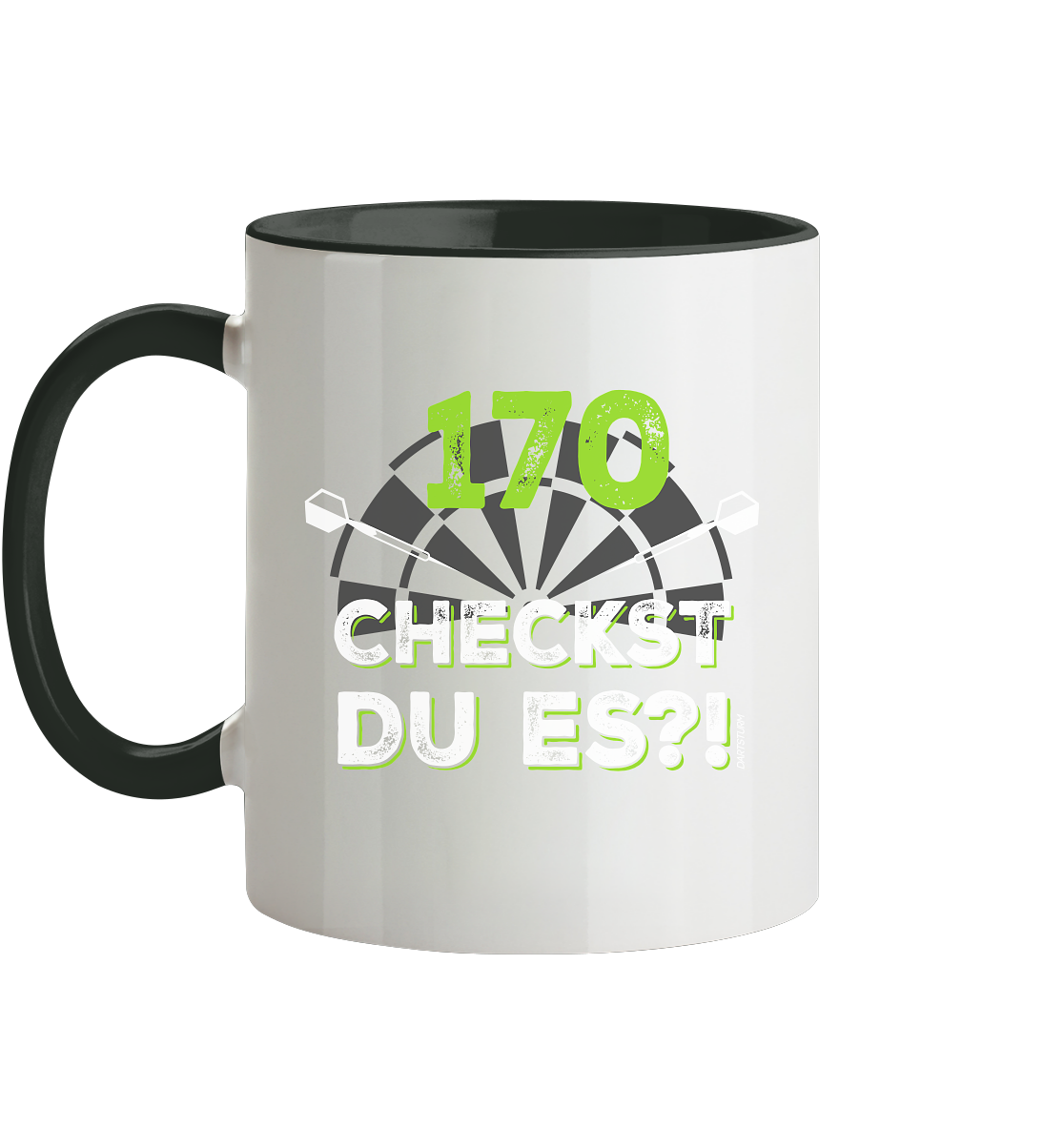 DartSturm - 170 Checkst du es - Tasse zweifarbig