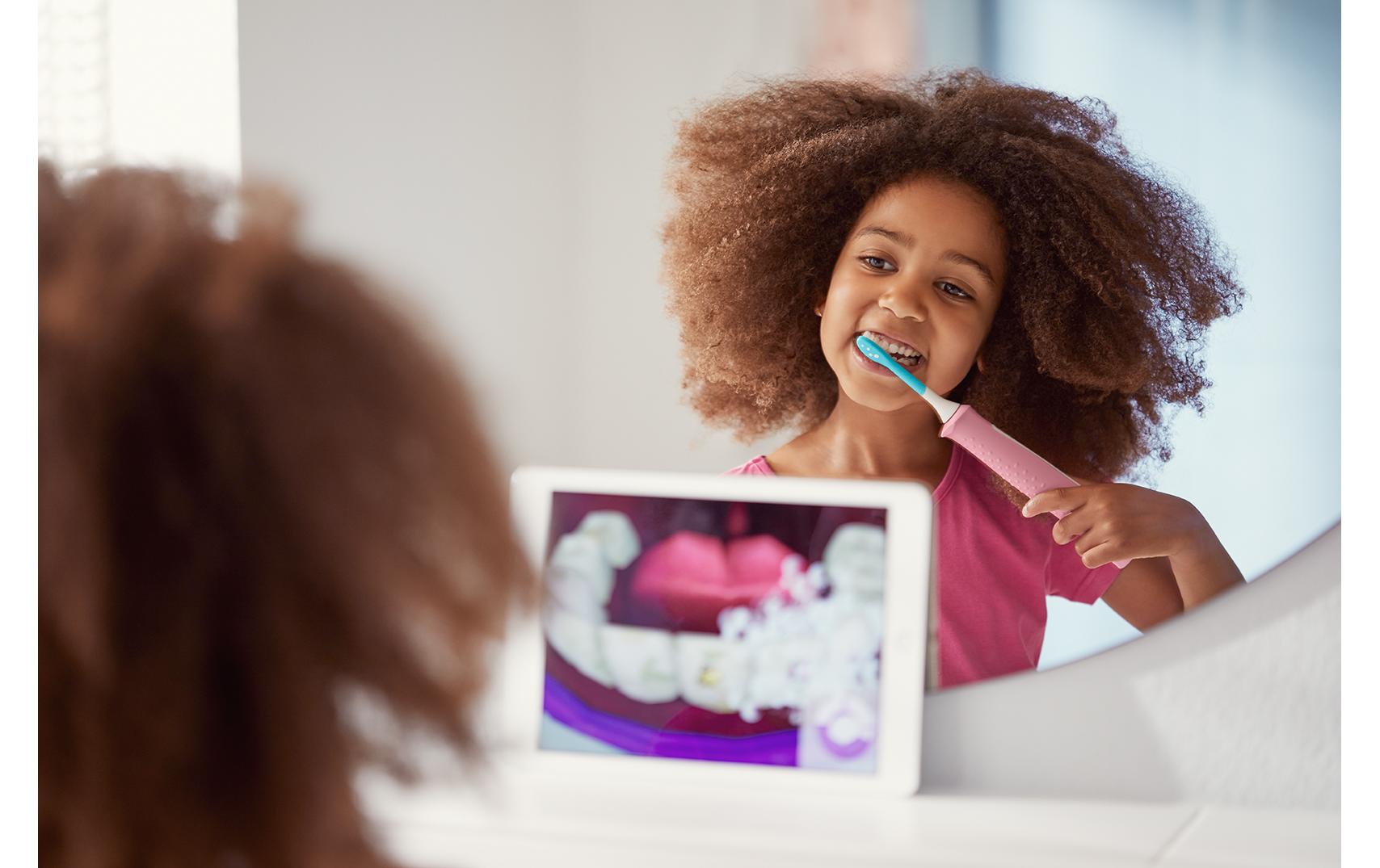 Schallzahnbürste Sonicare For Kids Connect HX6352/42Elektrische Zahnbürste