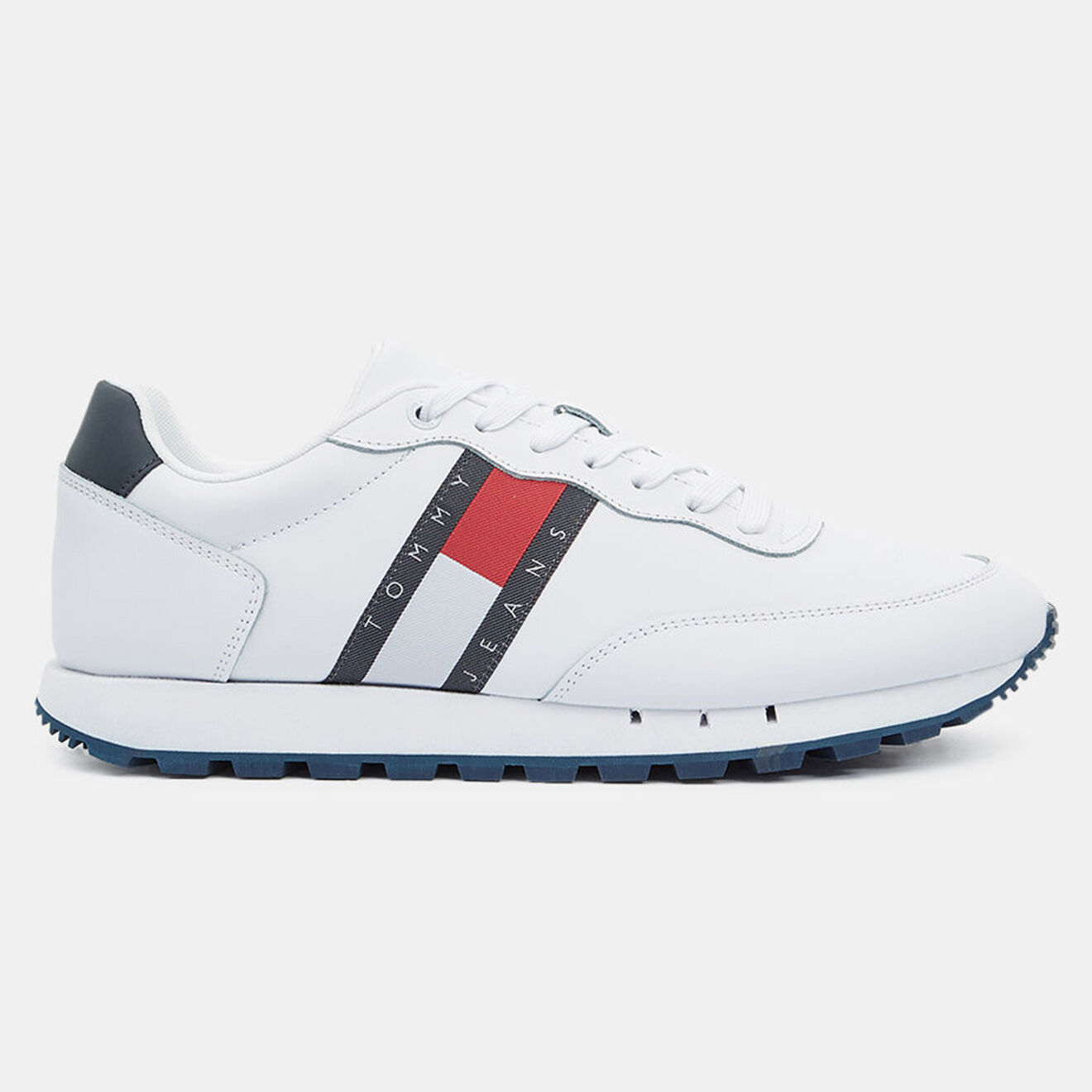 Tommy Jeans Baskets running en Cuir blanches