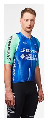 Maillot Manches Courtes Van Rysel RCR PRO Decathlon AG2R La Mondiale Vert/Bleu