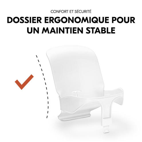 Réducteur pour chaise haute Highchair Baby Seat - Blanc - HAUCK