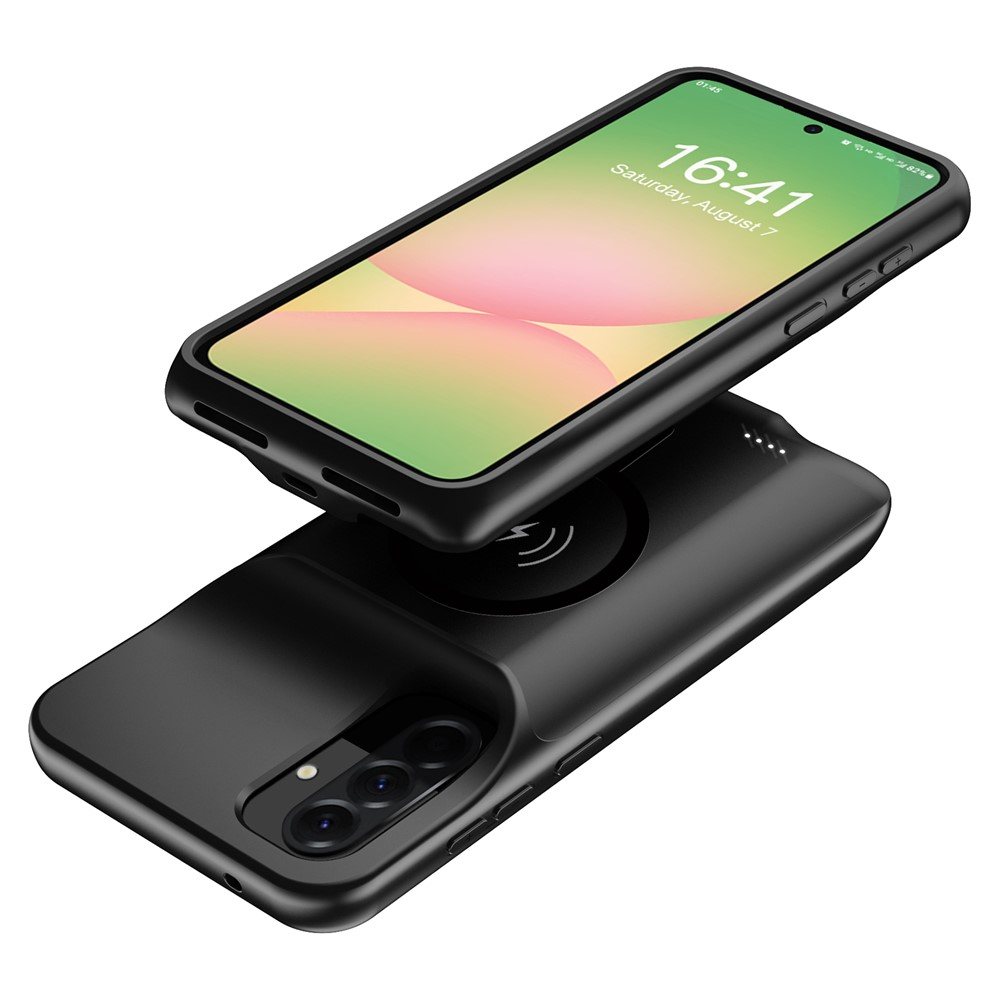 Samsung Galaxy A56 / A36 Backpack Akku Case Schutzhülle MagSafe-Modul (6000mAh) - Schwarz