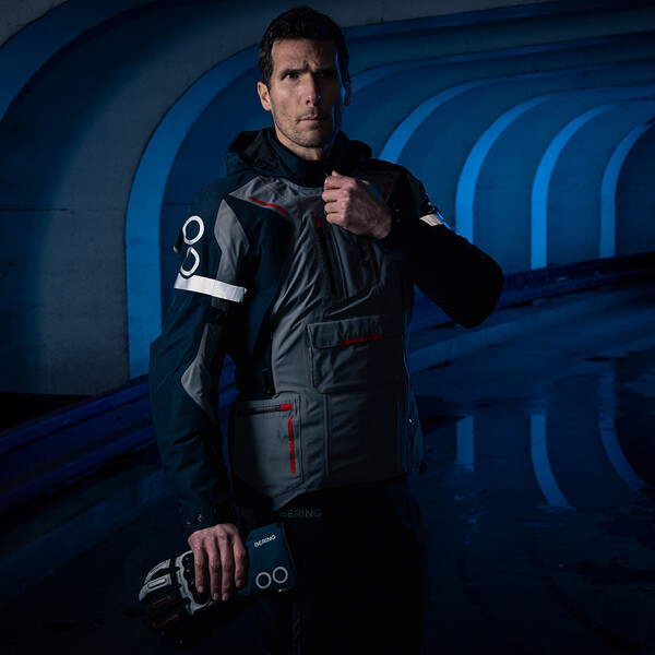 Bering - Veste Austral Gore-Tex® Gris / Navy / Rouge