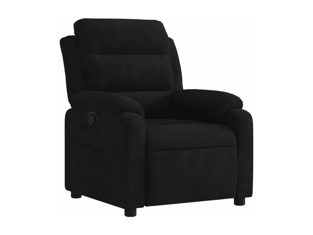 Fauteuil inclinable noir velours
