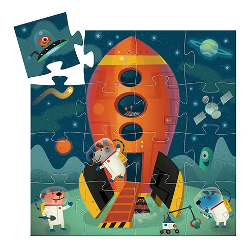 Djeco Puzzle Navette spatiale 16 pièces