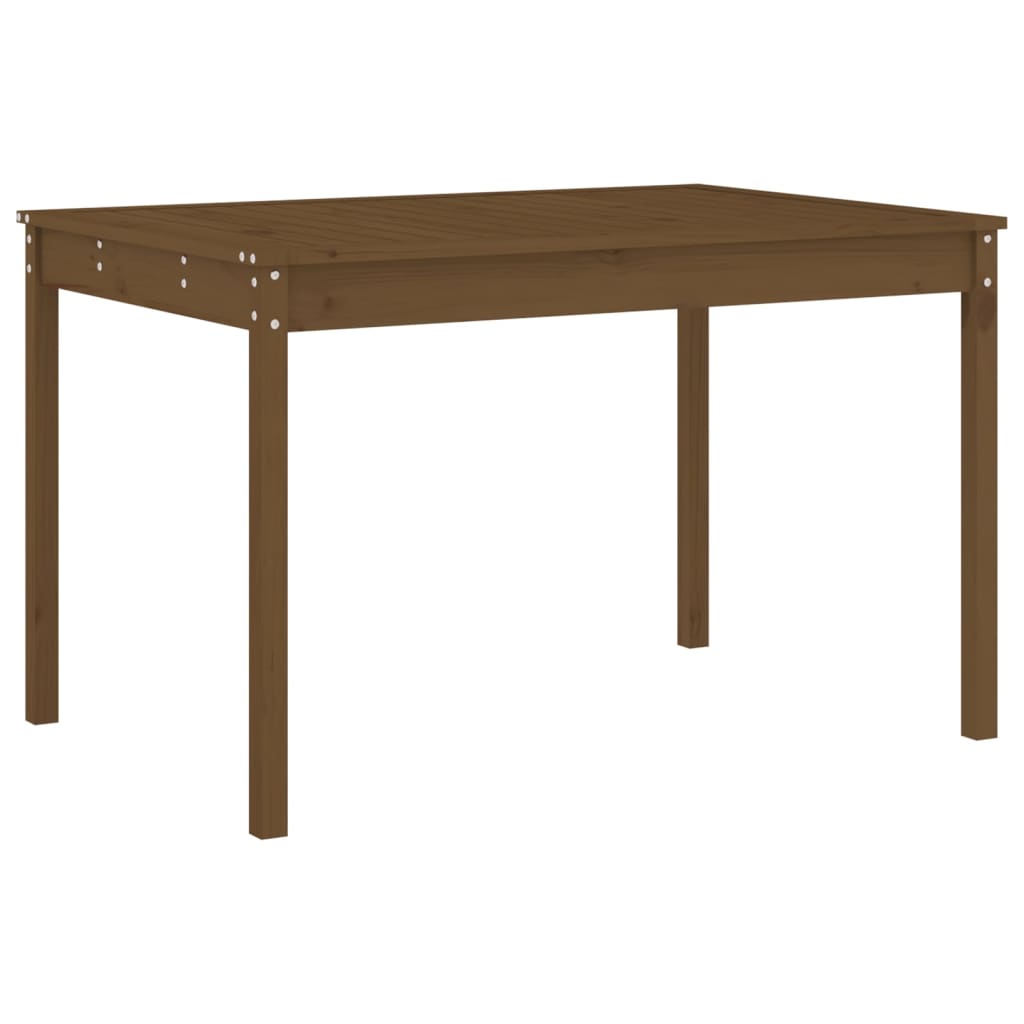 Ensemble à dîner de jardin 5 pcs marron miel bois pin massif