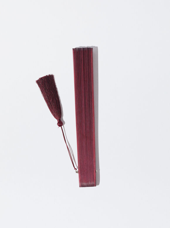 Leque de bambu perfurado - Borgonha