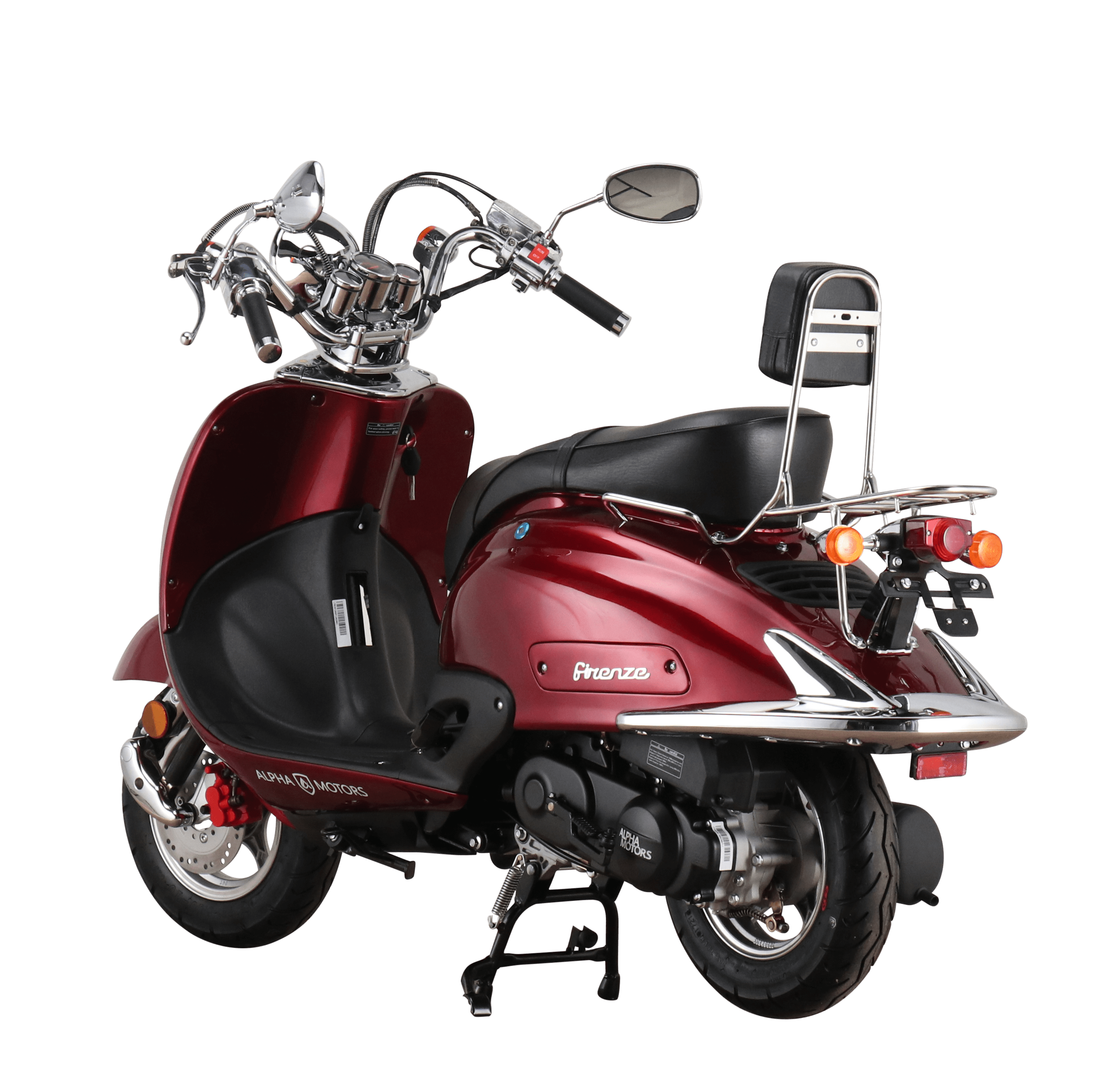 Alpha Motors Motorroller Retro Firenze 125 ccm 85 km/h EURO 5 weinrot