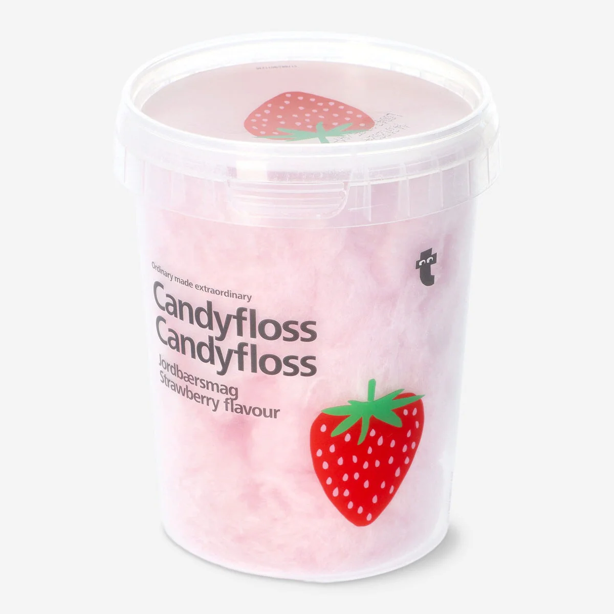Candyfloss. Jordbærsmag