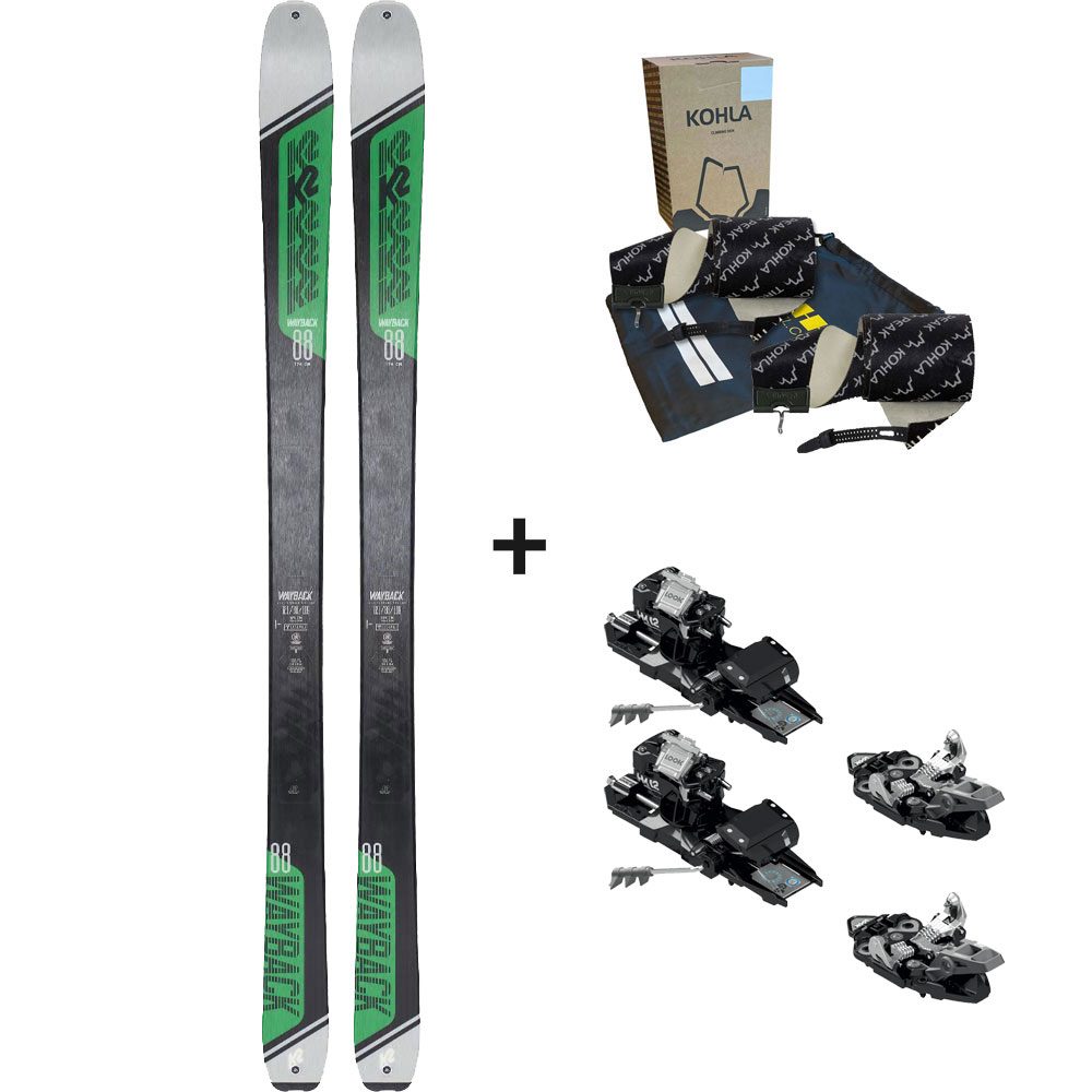 K2 Wayback 88 22/23 Tourenski Komplettset & Look Bindung & Fell