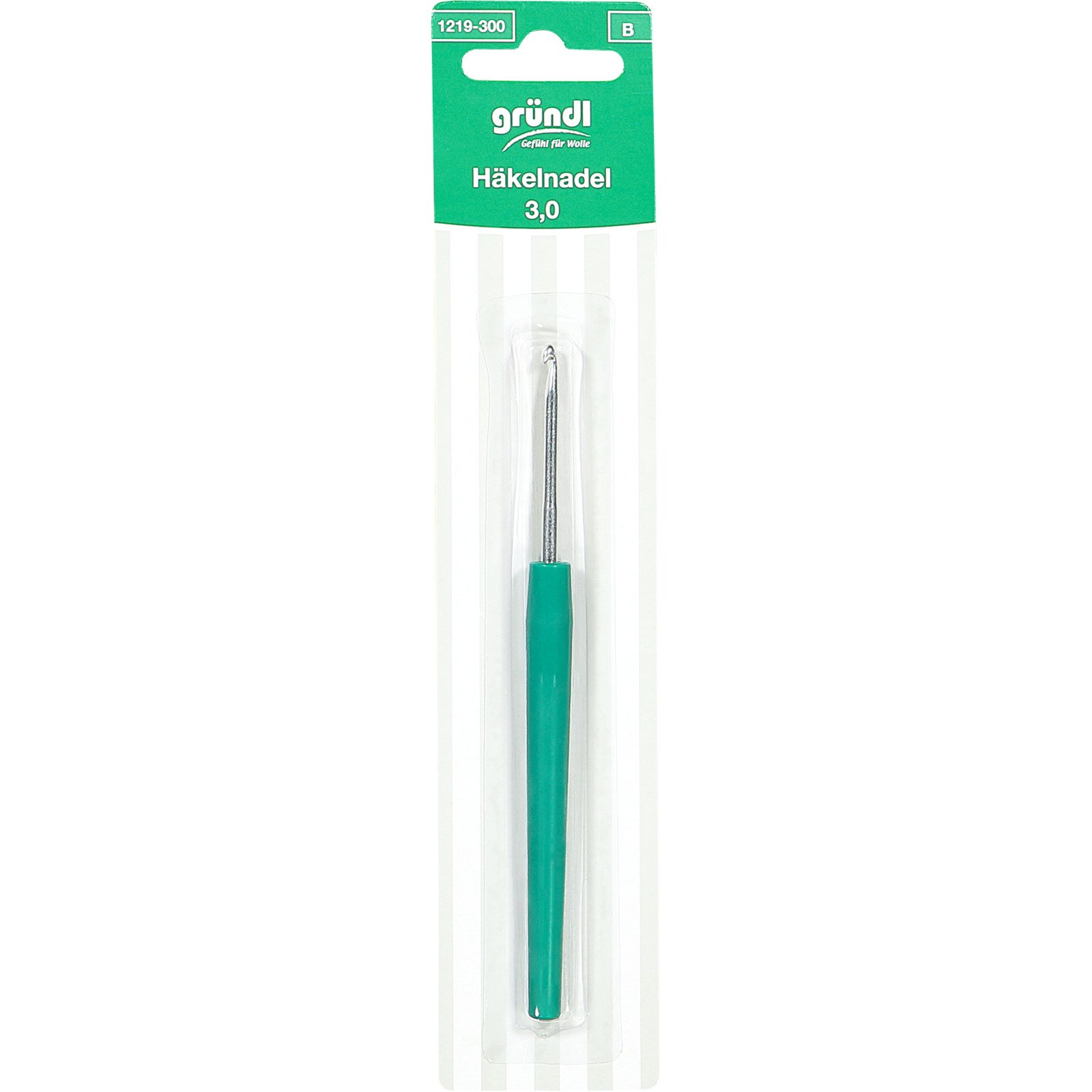 Häkelnadel mit Griff 1er 3mm Metall