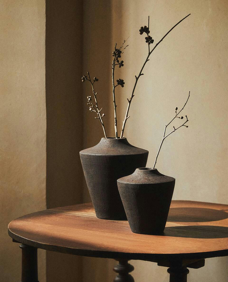 VASO DE TERRACOTA PRETA
