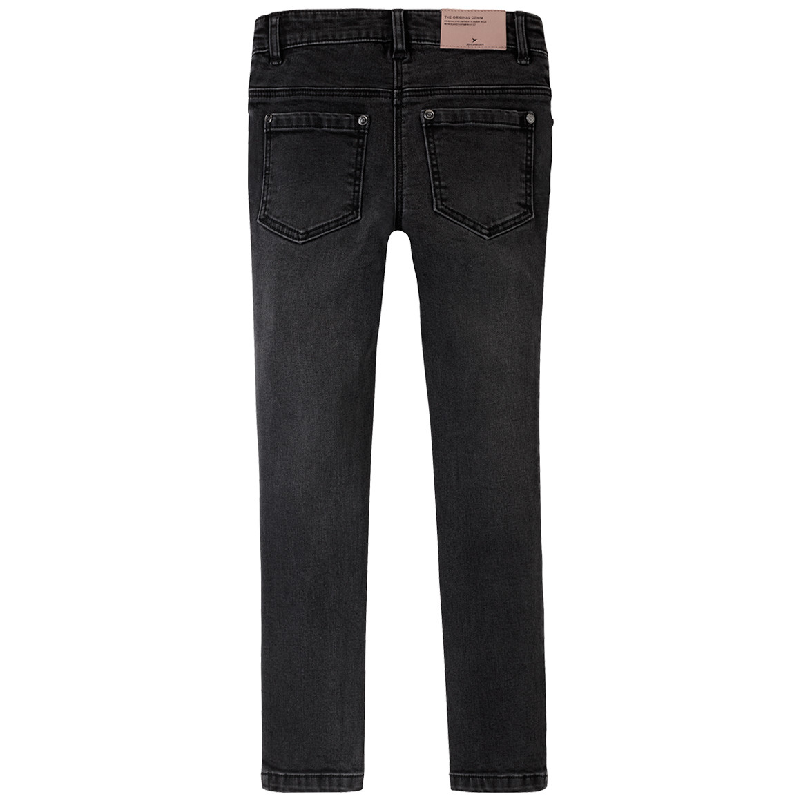 Jonas Nielsen Mädchen Skinny-Jeans mit Used-Waschung dunkelgrau