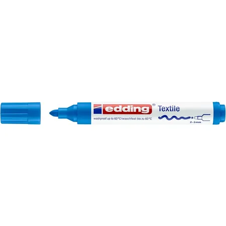 edding 4500 Textilmarker, 2-3mm, hellblau