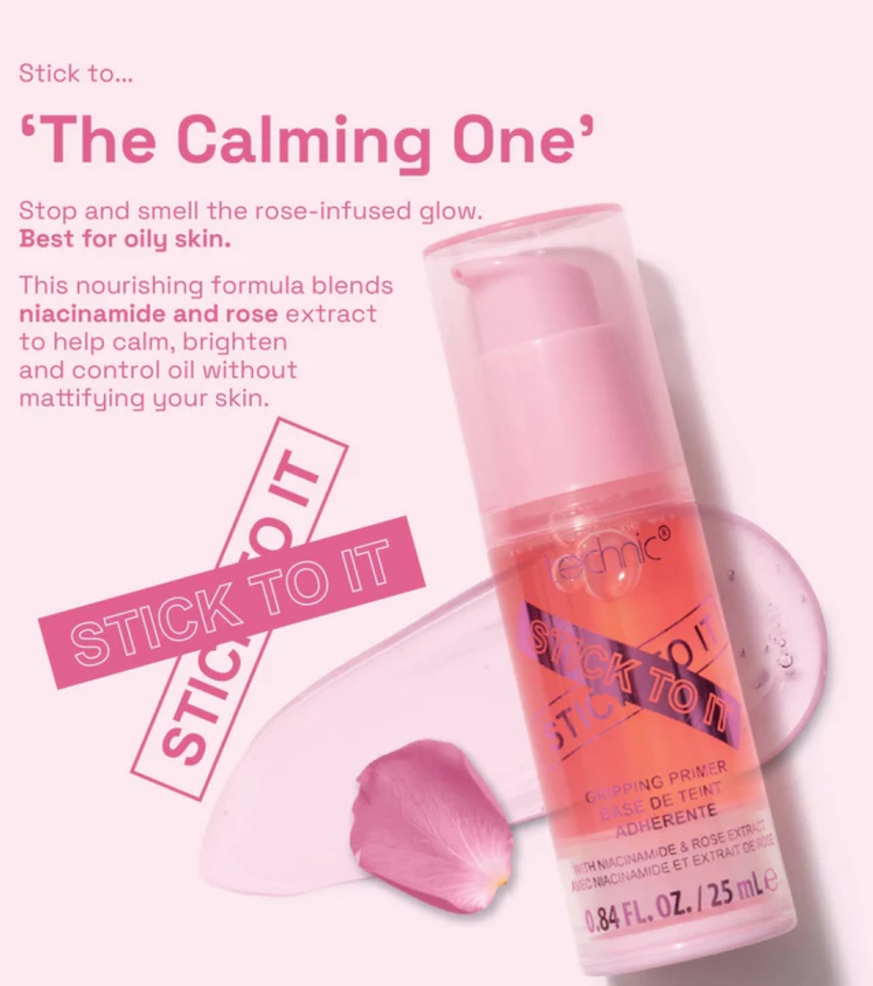 Technic Cosmetics - Primer de Maquiagem Stick to it - Pink