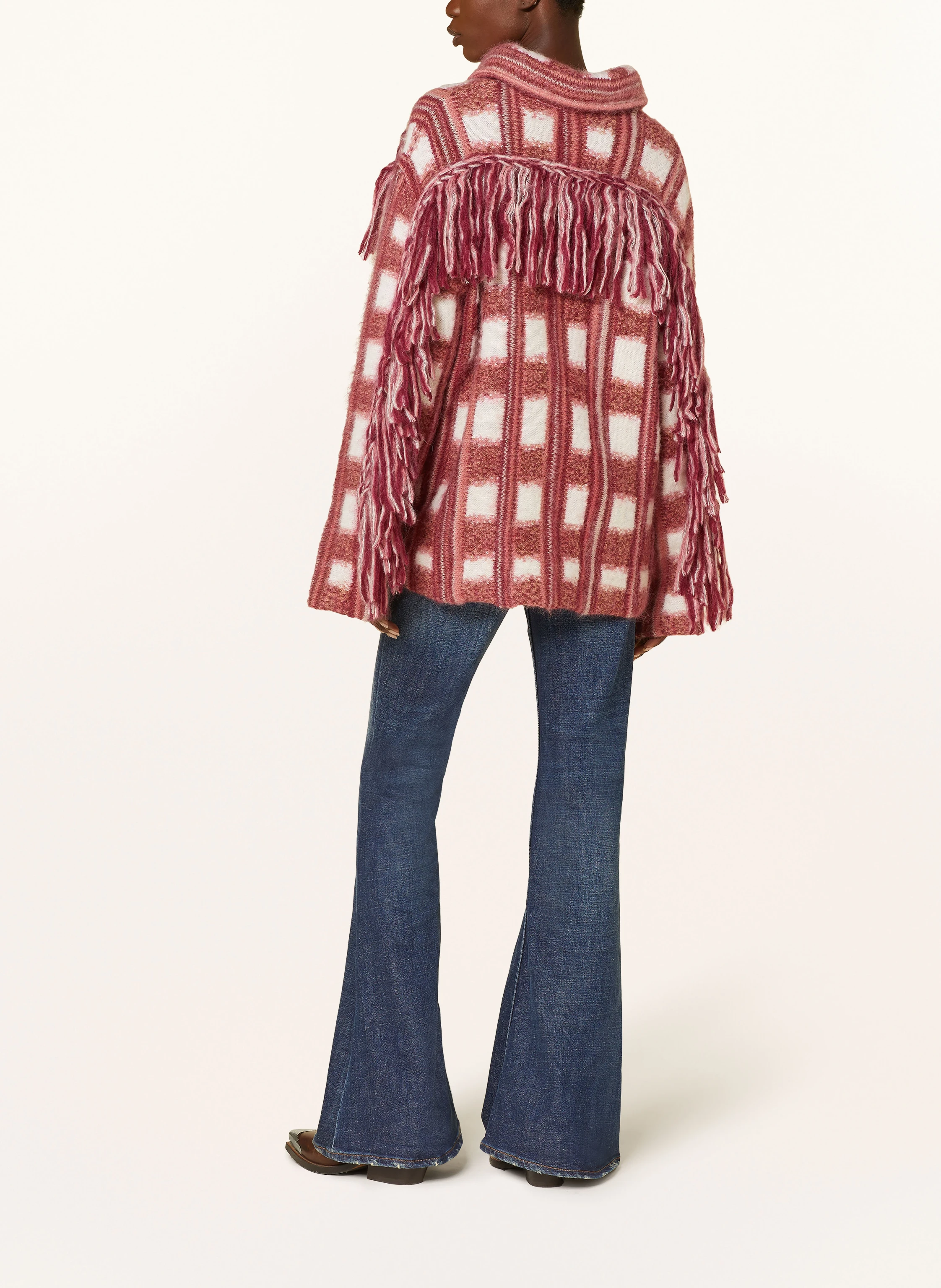 DOROTHEE SCHUMACHER Strickjacke DIZZY CHECK CARDIGAN mit Alpaka