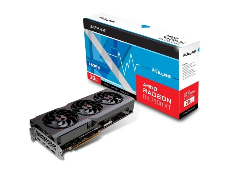 Sapphire Pulse Radeon RX 7900 XT - Grafikkort - Radeon RX 7900 XT - 20 GB GDDR6 - PCIe 4.0 x16 - 2 x DisplayPort, 2 x HDMI