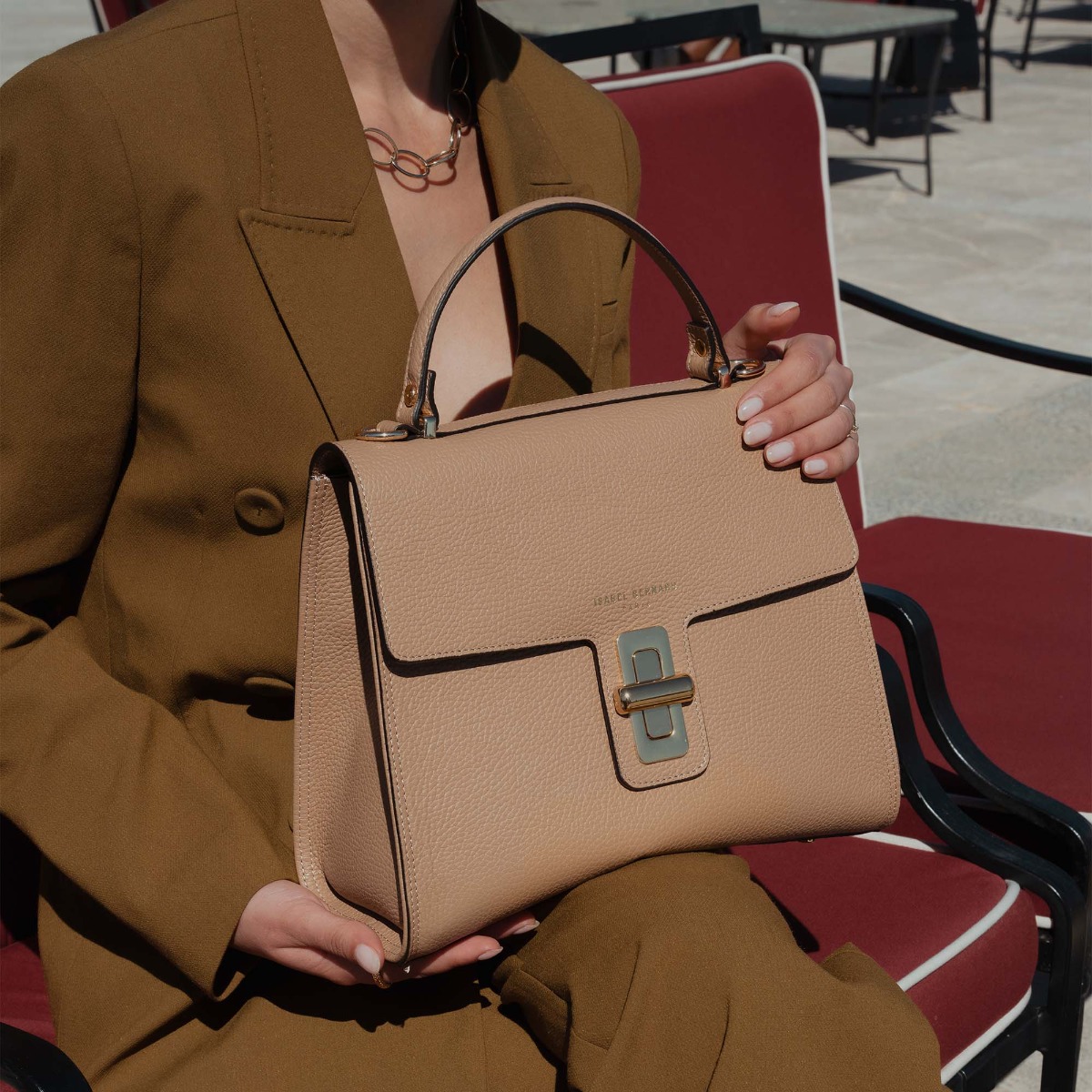 crossbody tas, handtas, schoudertas Isabel Bernard Isabel Bernard Beige