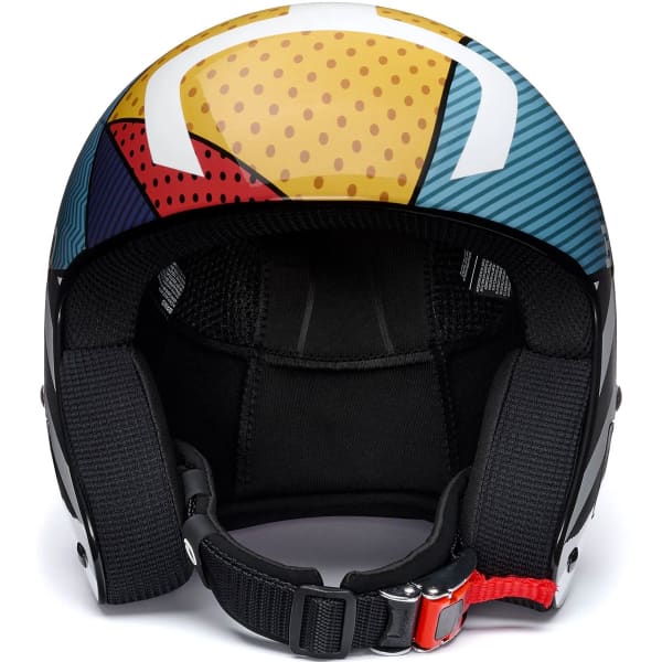 Casque de ski BRIKO VULCANO FIS 6.8 GRAPHIK SHINY BLACK-WHITE-WEB ORANGE-SEAGULL BLUE