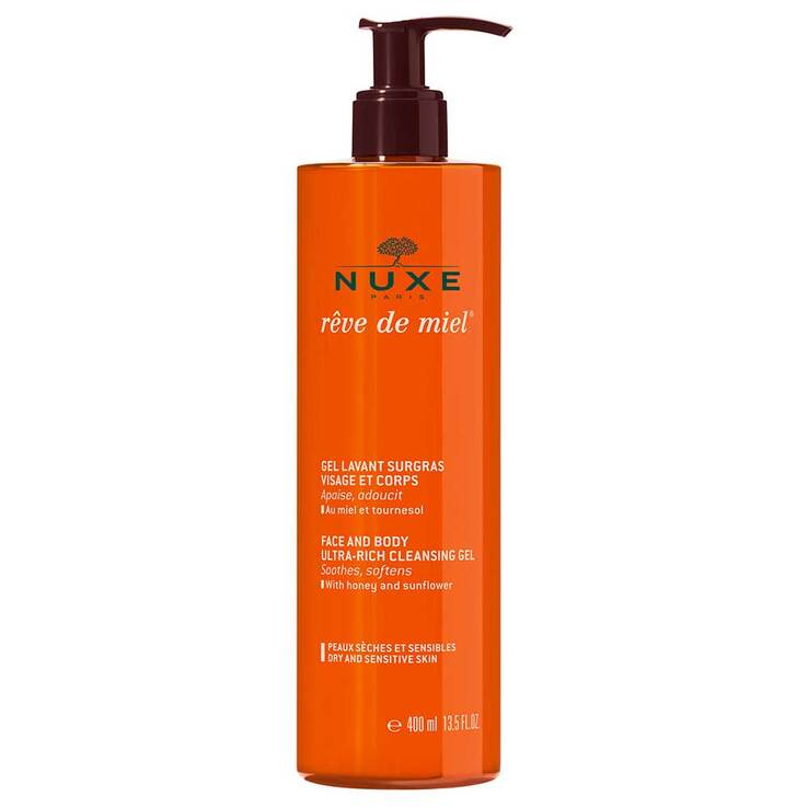 Nuxe Reve de Miel Gel Lavant Surgras Visage / Corps, 400 ml