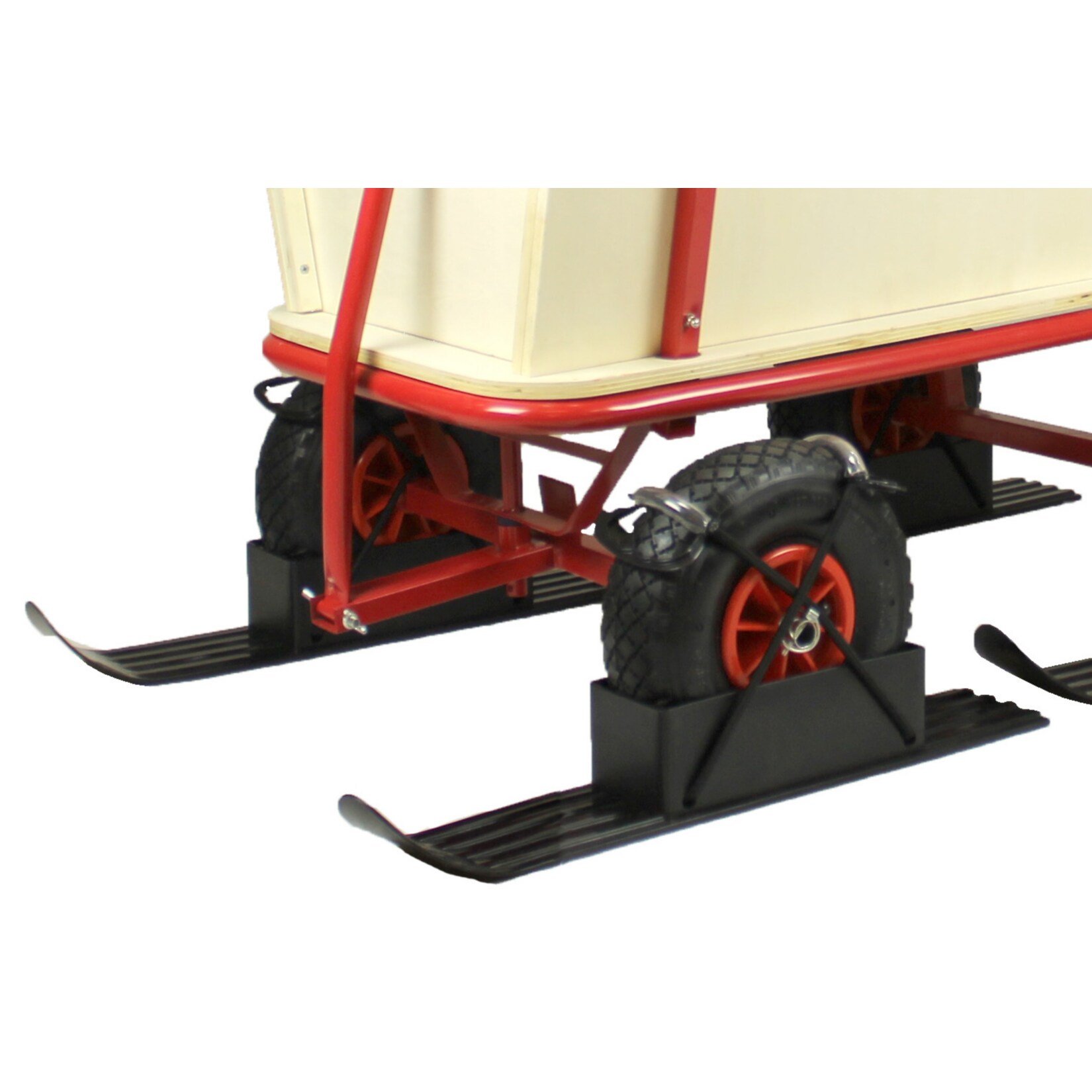 Schneekufen für den Holzbollerwagen 