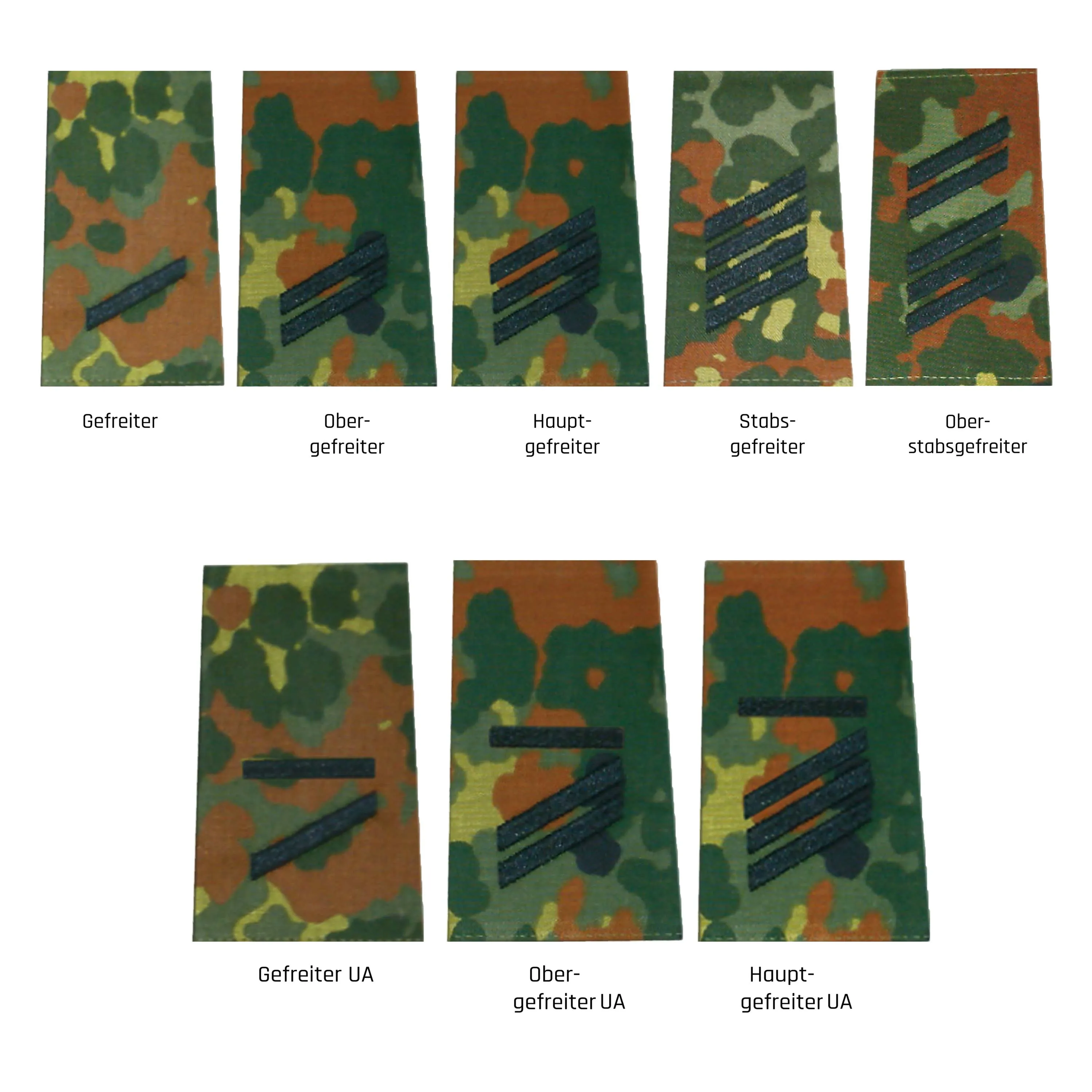 Unbekannt -  BW Rangabzeichen Heer Klett Flecktarn