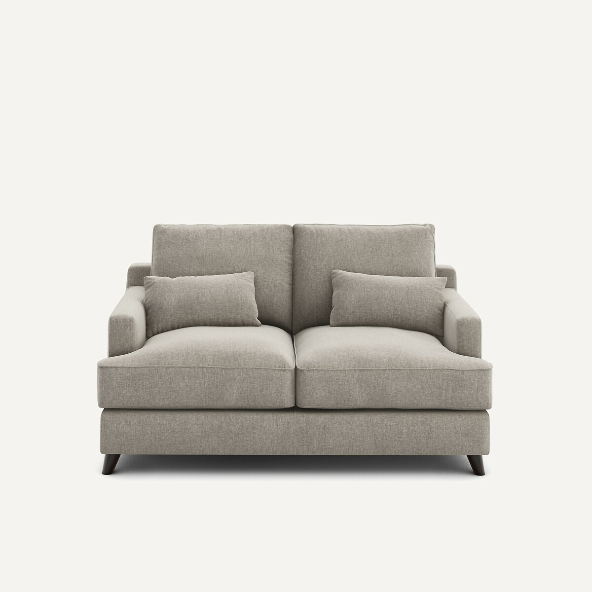 AM.PM<br>Sofá compacto de 2 lugares em veludo chenille, Alwine