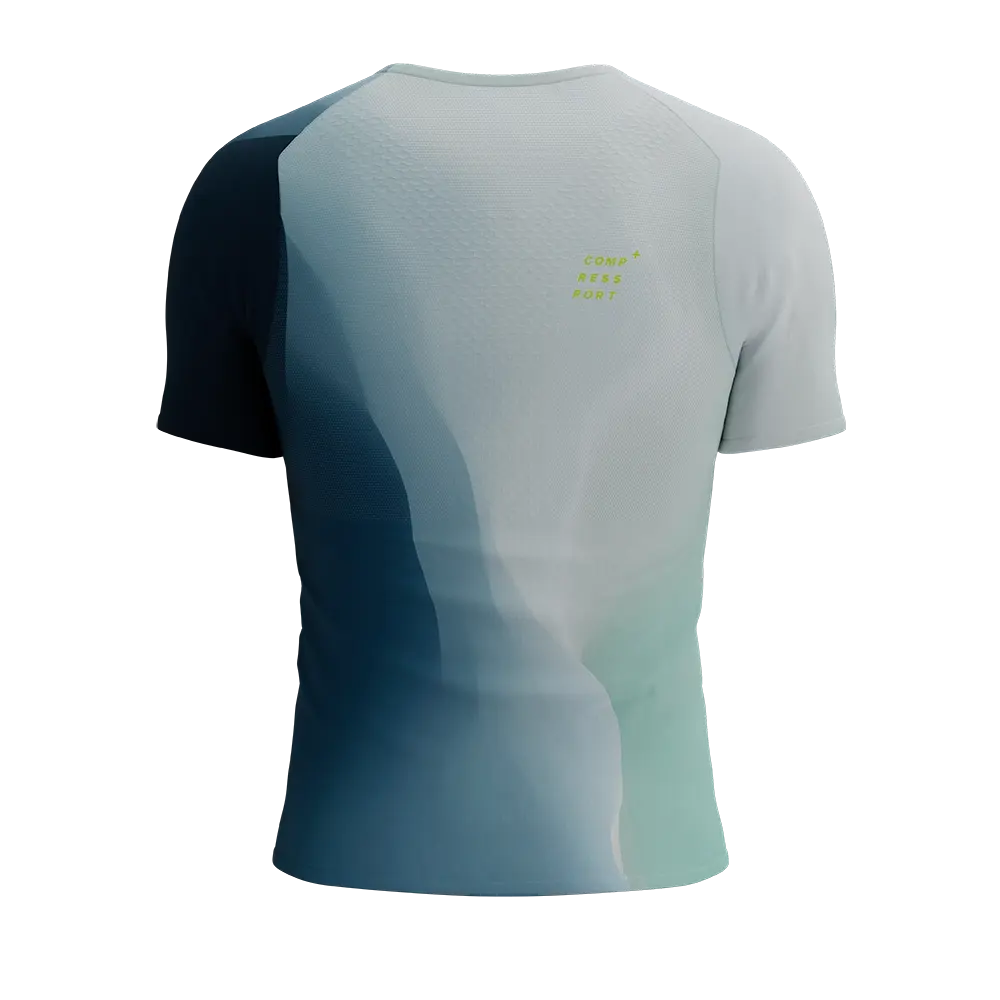 Compressport Performance Hardloopshirt Korte Mouwen Blauw Heren