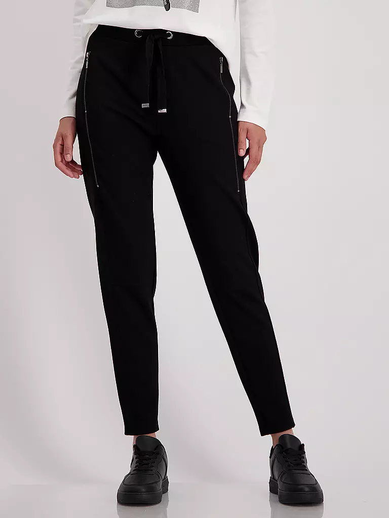 MONARI Hose Jogging Fit  schwarz