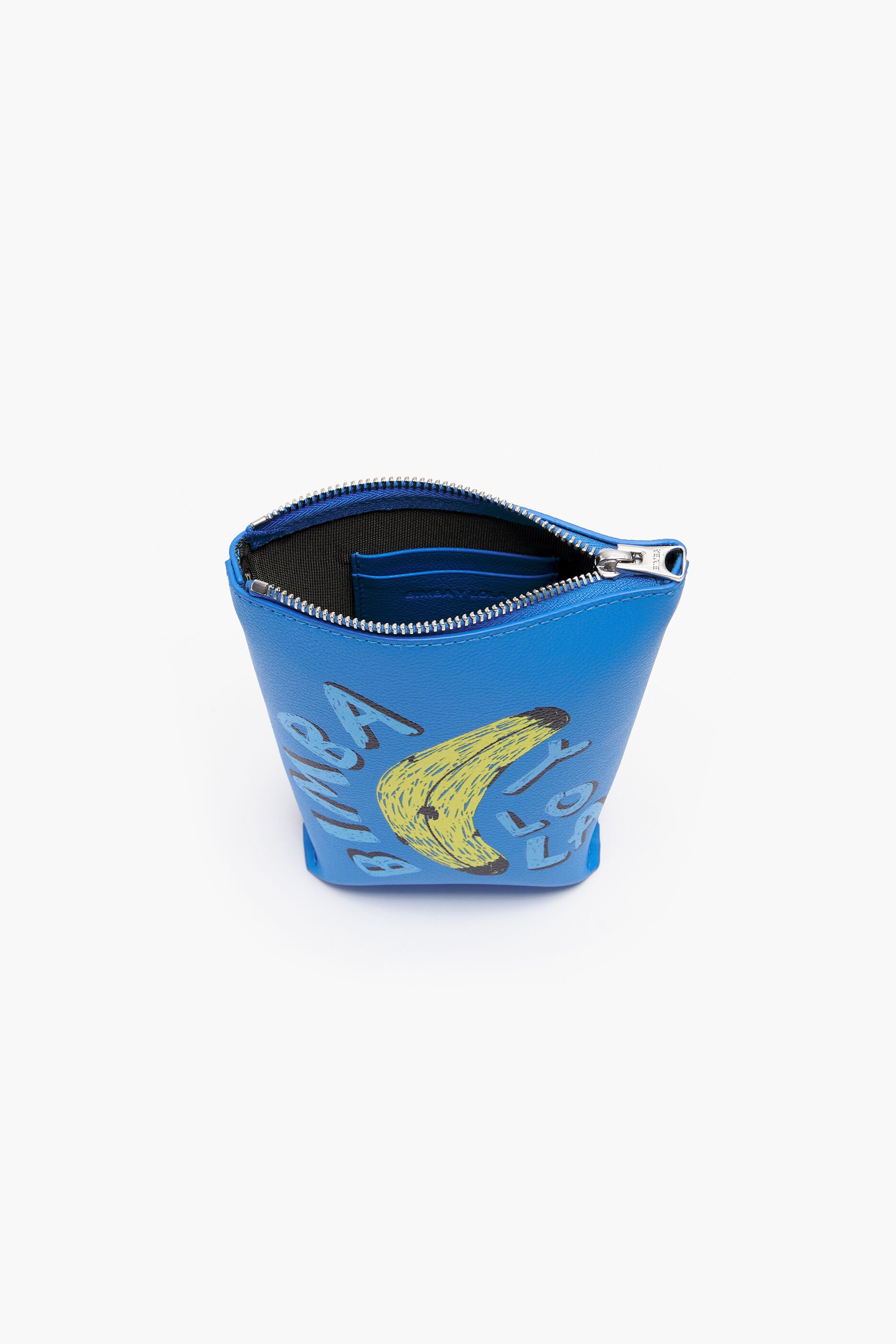 Bolsa transversal azul com estampa de banana XS BYL