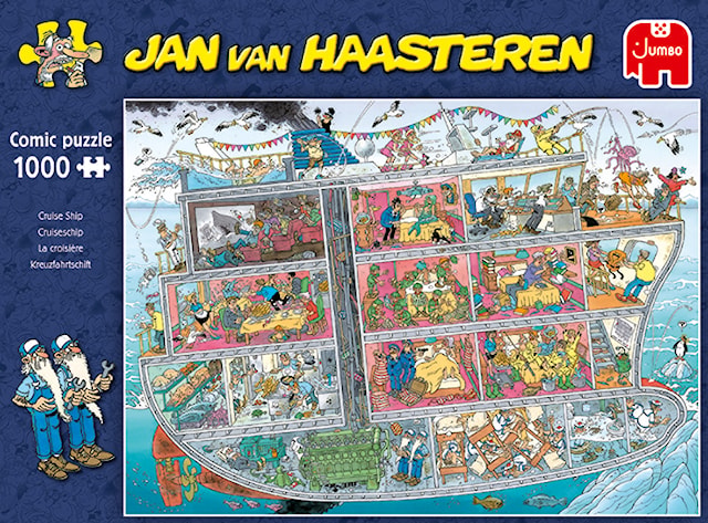 Jan van Haasteren Cruise Ship Puslespill 1000 brikker, Jumbo